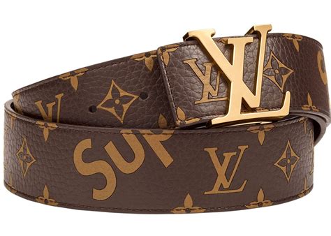 lv belt supreme brown|supreme louis vuitton keepall.